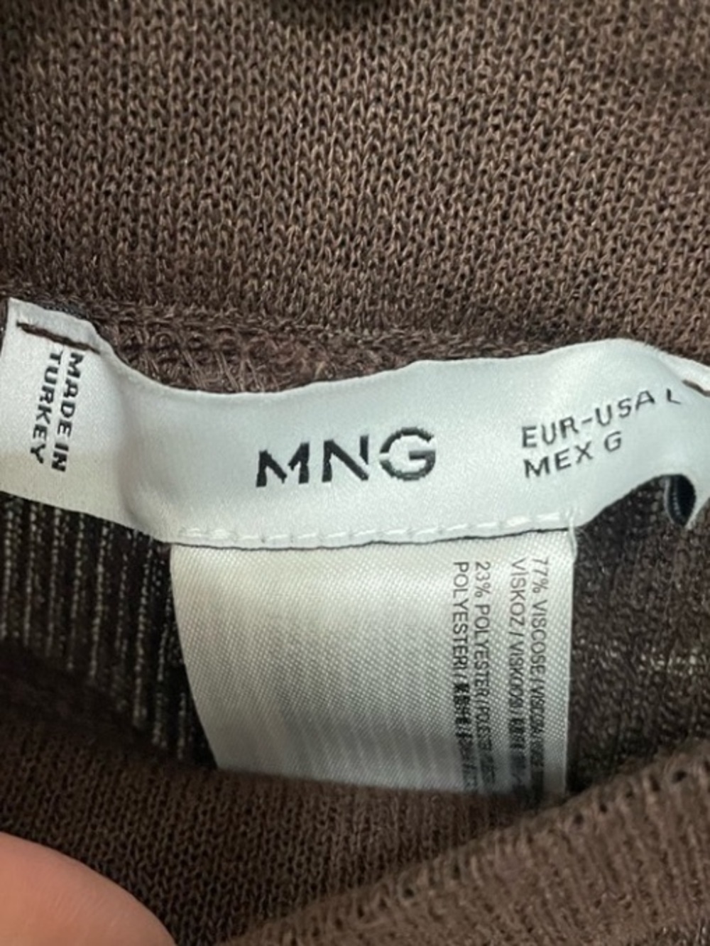 🐶MANGO🐶SHEER ESPRESSO PANTS🐶 - Picture 7 of 9